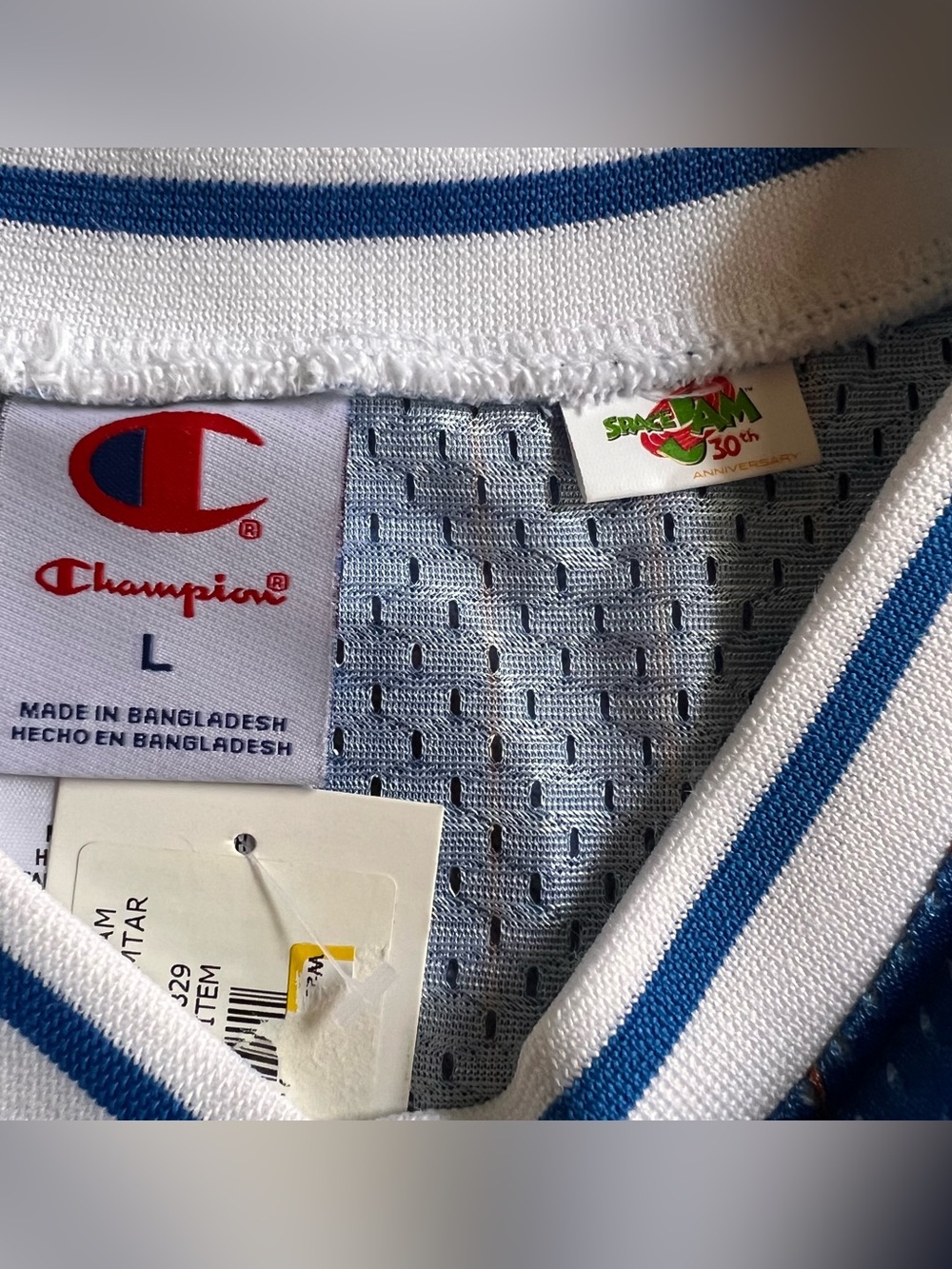 Champion Space Jam 30th Anniversary #96 Mesh Basketball Jersey Youth Large - Picture 6 of 8